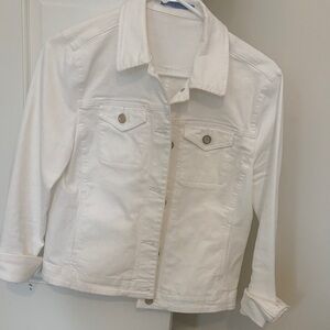 J McLaughlin White Denim Jacket
